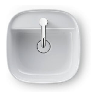 Duravit Vasque à poser Zencha 42x42 cm, avec trop-plein, fermée, blanc