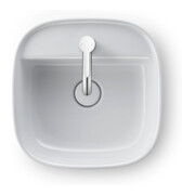 Duravit Vasque à poser Zencha 42x42 cm, avec trop-plein, fermée, blanc
