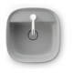 Duravit Vasque à poser Zencha 42x42 cm, avec trop-plein, gris satinée-4