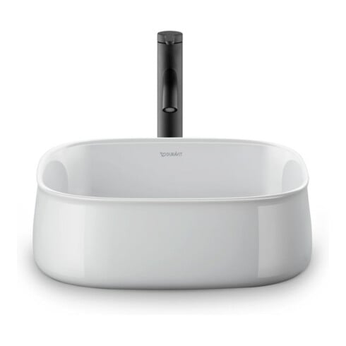 Duravit Vasque à poser Zencha 42x42 cm, sans trop-plein, blanc fermé