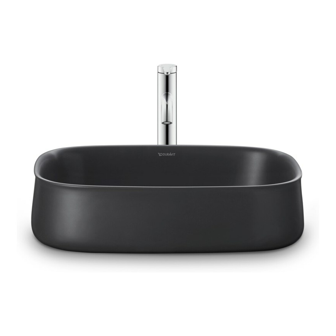 Duravit Vasque à poser Zencha 55x39 cm, sans trop-plein, anthracite mat