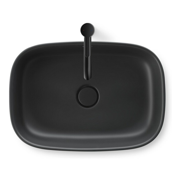 Duravit Vasque à poser Zencha 55x39 cm, sans trop-plein, anthracite mat