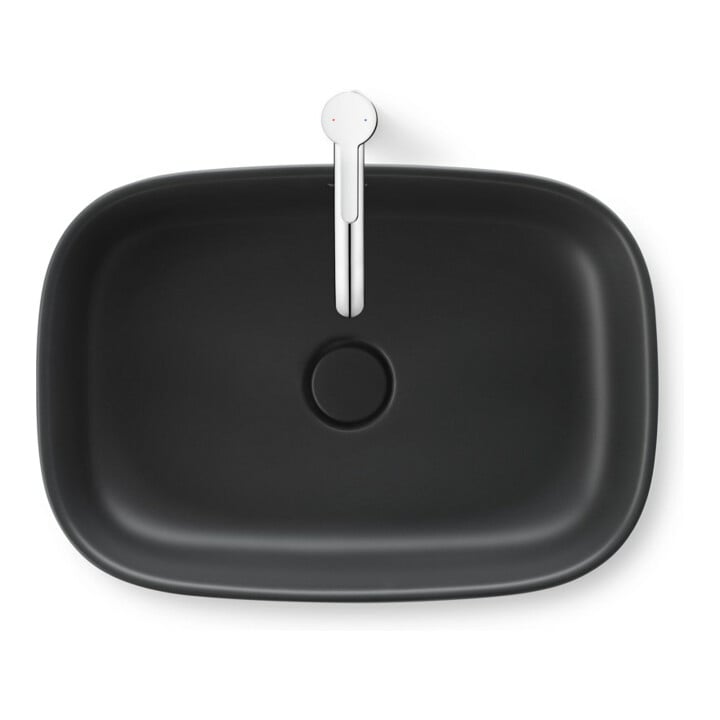 Duravit Vasque à poser Zencha 55x39 cm, sans trop-plein, anthracite mat