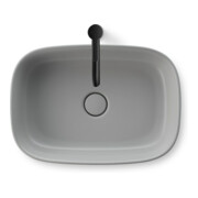 Duravit Vasque à poser Zencha 55x39 cm, sans trop-plein, gris satin mat-4