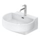 Duravit Vasque Balcoon 55x48 cm, blanche satinée, avec trop-plein, trou de robinetterie-1