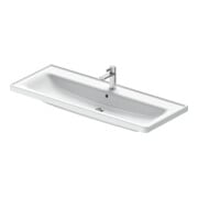 Duravit Vasque D-Neo 120,5x48 cm, avec trop-plein, blanc brillant, avec robinetterie