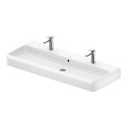 Duravit Vasque double Qatego 120x47 cm, 2 trous, blanc brillant