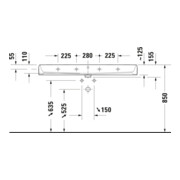 Duravit Vasque double Qatego 120x47 cm, 2 trous, blanc brillant-2