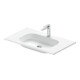 Duravit Vasque DuroCast Plus Sivida 82x48,5 cm, avec trou de robinet, blanc mat soyeux-1