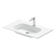 Duravit Vasque DuroCast Plus Sivida 82x48,5 cm, avec trou de robinet, blanc mat soyeux