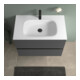 Duravit Vasque DuroCast Plus Sivida 82x48,5 cm, avec trou de robinet, blanc mat soyeux
