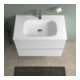 Duravit Vasque DuroCast Plus Sivida 82x48,5 cm, avec trou de robinet, blanc mat soyeux