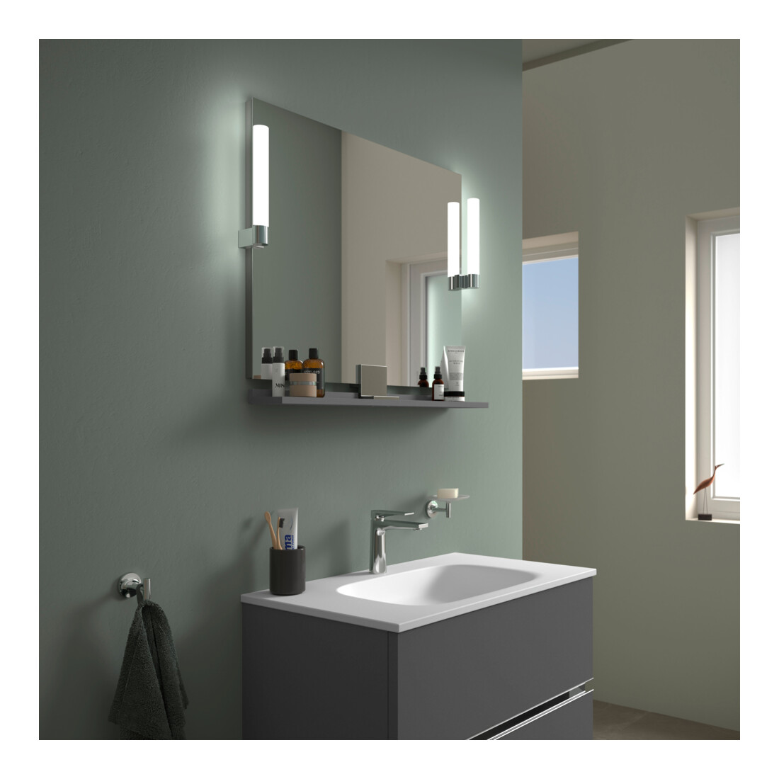 Duravit Vasque DuroCast Plus Sivida 82x48,5 cm, avec trou de robinet, blanc mat soyeux