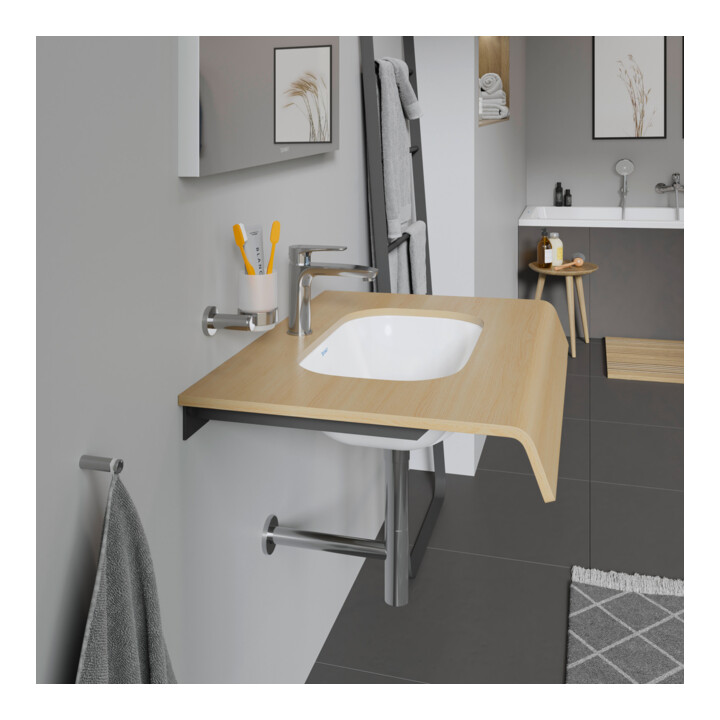 Duravit Vasque encastrée D-Code 49,5x29 cm, EB v u, o HL, HL, m ÜL, blanc