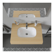 Duravit Vasque encastrée D-Code 49,5x29 cm, EB v u, o HL, HL, m ÜL, blanc-5