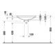 Duravit Vasque encastrée D-Neo 60x44 cm, EB v ob, sans trop-plein, blanc