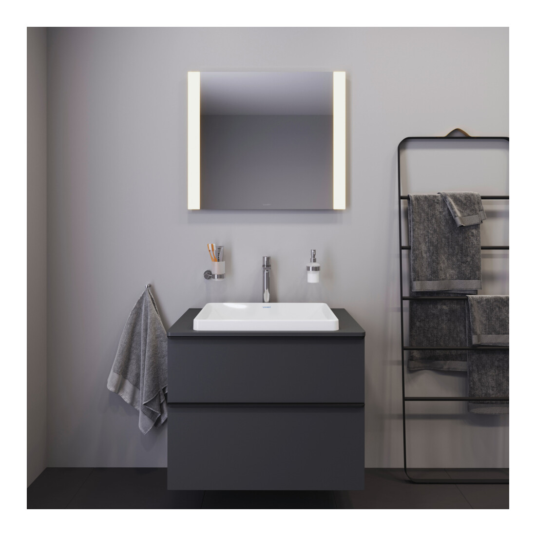Duravit Vasque encastrée D-Neo 60x44 cm, EB v ob, sans trop-plein, blanc
