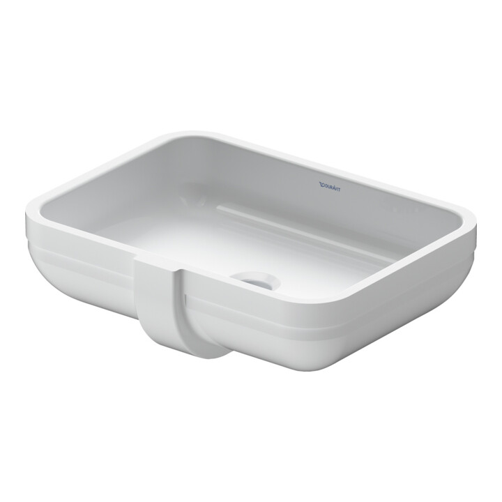 Duravit Vasque encastrée Happy D.2 48x34,5 cm, EB v u, s. robinet, HLB, avec trop-plein, blanc
