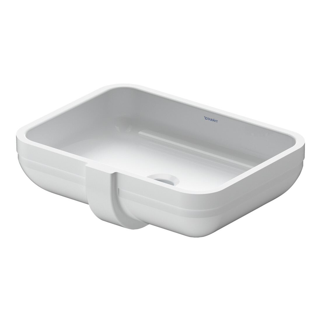 Duravit Vasque encastrée Happy D.2 48x34,5 cm, EB v u, s. robinet, HLB, avec trop-plein, blanc
