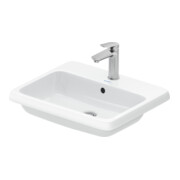 Duravit Vasque encastrée Qatego 55x45,5 cm, EB haut, avec trou de robinet, blanc brillant