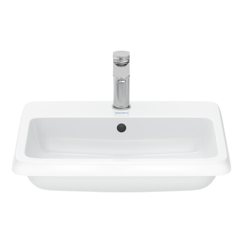 Duravit Vasque encastrée Qatego 55x45,5 cm, EB haut, avec trou de robinet, blanc brillant