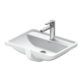 Duravit Vasque encastrée Starck 3 49x27 cm, EB dessous, avec HL, ÜL et HLB, blanc