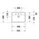 Duravit Vasque encastrée Starck 3 49x27 cm, EB dessous, avec HL, ÜL et HLB, blanc-2