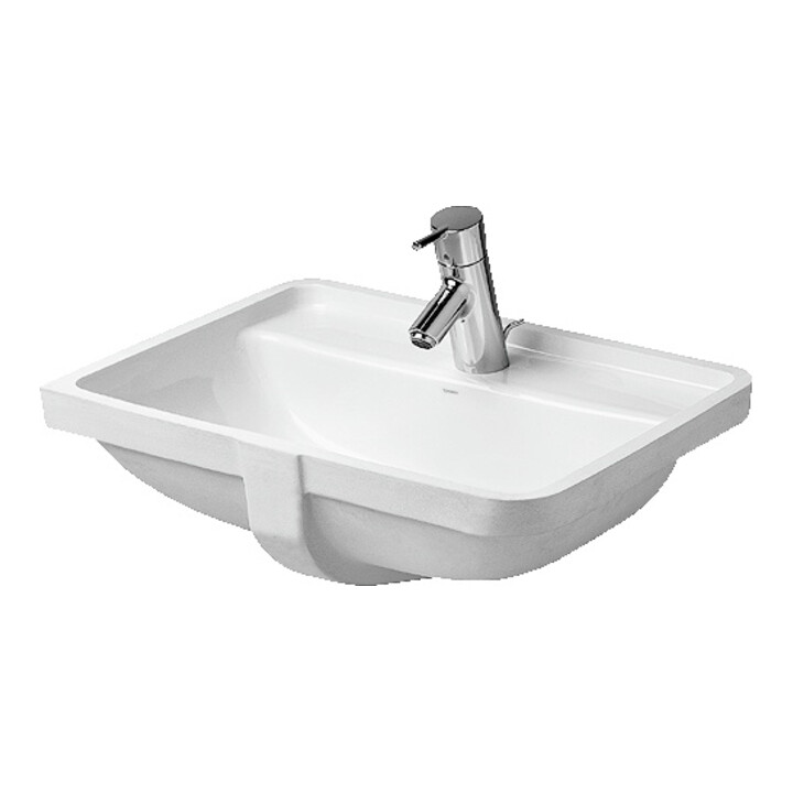 Duravit Vasque encastrée Starck 3 49x27 cm, EB dessous, avec HL, ÜL et HLB, blanc