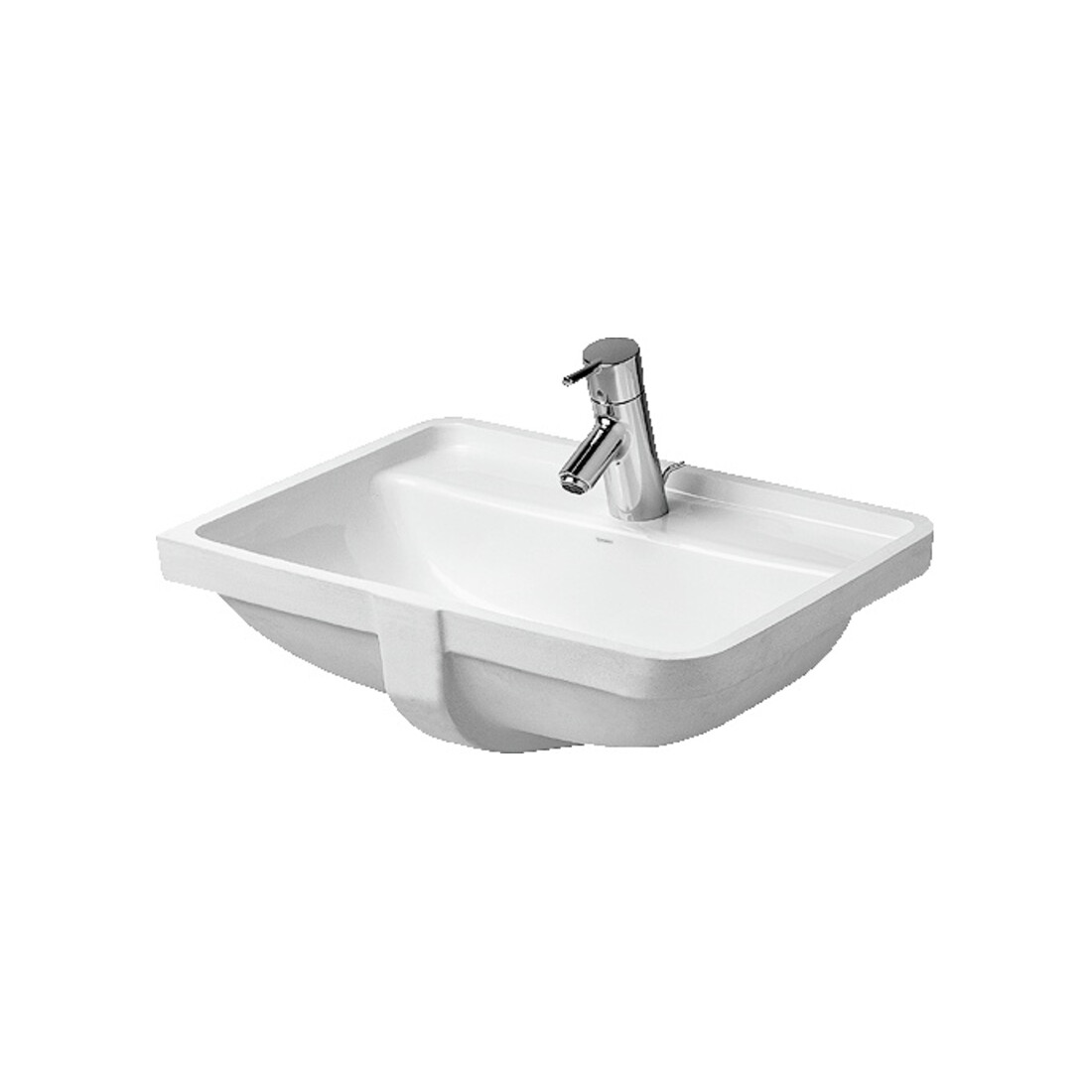 Duravit Vasque encastrée Starck 3 49x27 cm, EB dessous, avec HL, ÜL et HLB, blanc