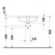 Duravit Vasque encastrée Starck 3 49x27 cm, EB dessous, avec HL, ÜL et HLB, blanc-5