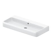 Duravit Vasque Qatego 100x47 cm, blanc brillant, sans robinet, avec trop-plein, trou de robinet