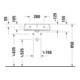 Duravit Vasque Qatego 50x42 cm, blanc, sans robinet, avec trop-plein, trou robinet