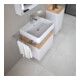 Duravit Vasque Qatego 60x47 cm, blanc hgl, avec trou robinet, trop-plein, perçage robinet