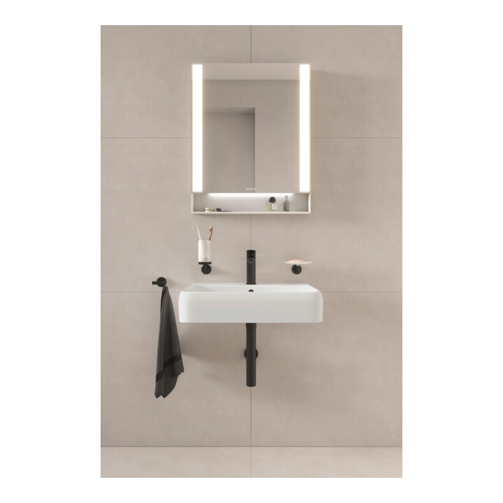Duravit Vasque Qatego 60x47 cm, blanc hgl, avec trou robinet, trop-plein, perçage robinet
