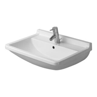 Duravit Vasque Starck 3 60x45 cm, blanc, m HL, ÜL, plan robinetterie