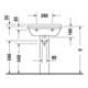 Duravit Vasque Starck 3 60x45 cm, blanc, m HL, ÜL, plan robinetterie