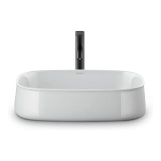 Duravit Vasque Zencha 55x39 cm, sans trop-plein, blanc fermé