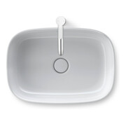 Duravit Vasque Zencha 55x39 cm, sans trop-plein, blanc fermé-2