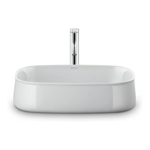Duravit Vasque Zencha 55x39 cm, sans trop-plein, blanc fermé