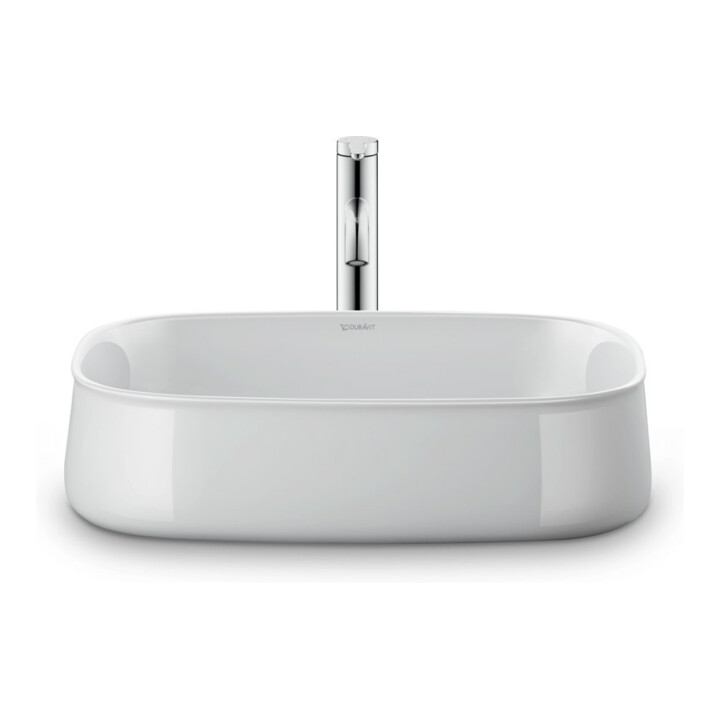 Duravit Vasque Zencha 55x39 cm, sans trop-plein, blanc fermé