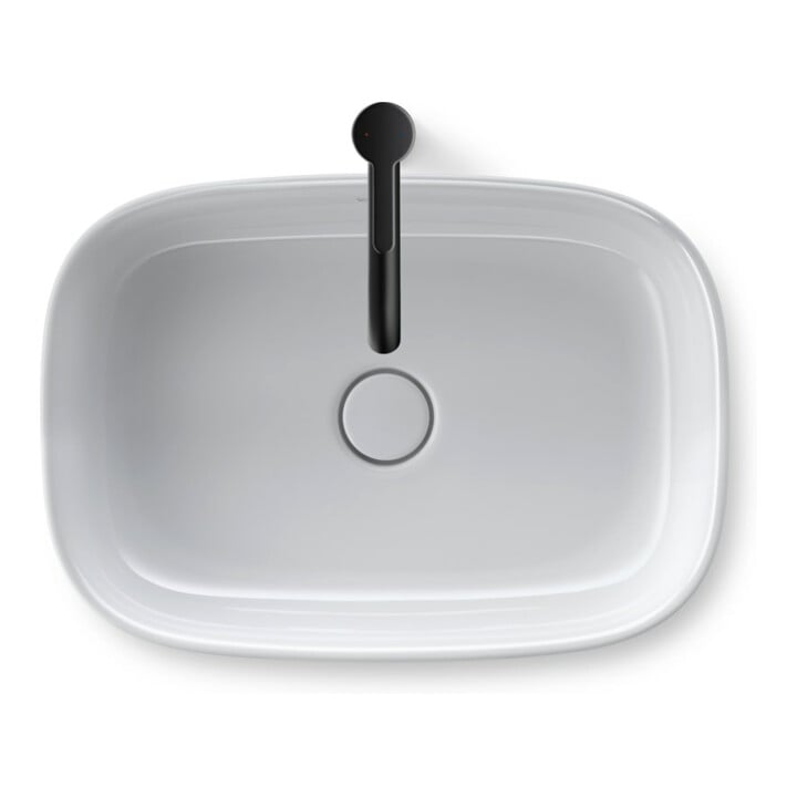 Duravit Vasque Zencha 55x39 cm, sans trop-plein, blanc fermé