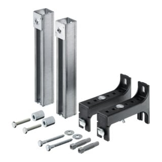 Duravit Verlängerungs-Set DuraSystem 24cm, f erhöhten Fußboden, pulverbes