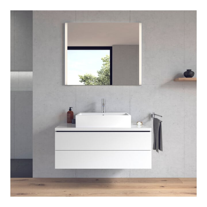 Duravit Vero Air lavabo à poser 60x47 cm, avec trop-plein, HLP, avec trou robinet, blanc