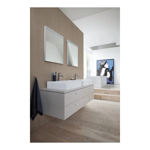 Duravit Vero Air lavabo à poser 60x47 cm, avec trop-plein, HLP, avec trou robinet, blanc