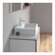 Duravit Vero Air lavabo à poser 60x47 cm, avec trop-plein, HLP, avec trou robinet, blanc