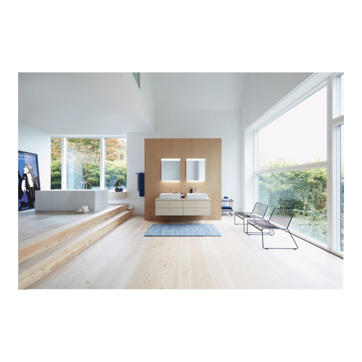 Duravit Vero Air lavabo à poser 60x47 cm, avec trop-plein, HLP, avec trou robinet, blanc