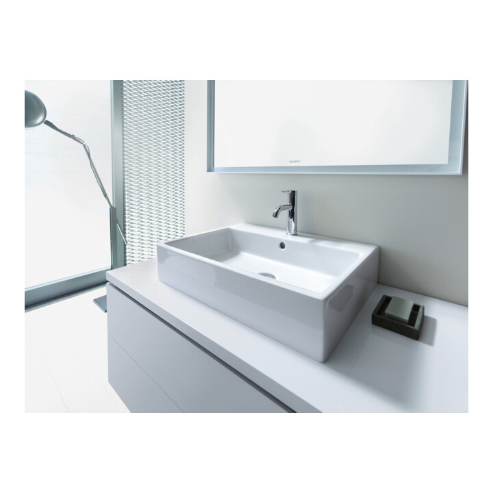 Duravit Vero Air lavabo à poser 60x47 cm, avec trop-plein, HLP, avec trou robinet, blanc