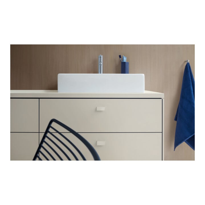 Duravit Vero Air lavabo à poser 60x47 cm, avec trop-plein, HLP, avec trou robinet, blanc