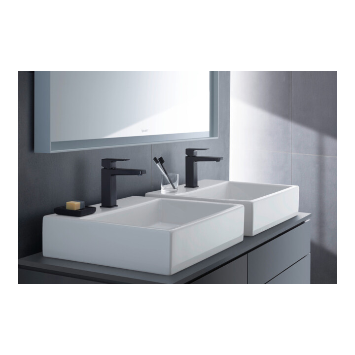 Duravit Vero Air lavabo à poser poli 50x47 cm, sans trop-plein, avec trop-plein, avec trou de robinet, blanc
