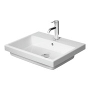 Duravit Vero Air lavabo encastré 55x45,5 cm, blanc, sans trop-plein, avec trou robinetterie